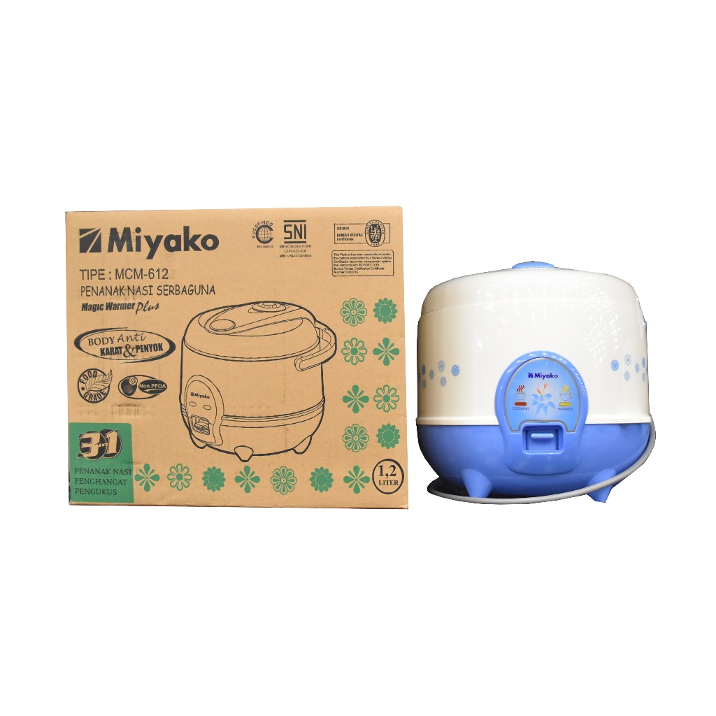 MAGIC COM MIYAKO MCM612 / MAGIC COM 1.2 LITER MIYAKO / PENANAK NASI MIYAKO MCM612 / MAGICCOM MIYAKO 