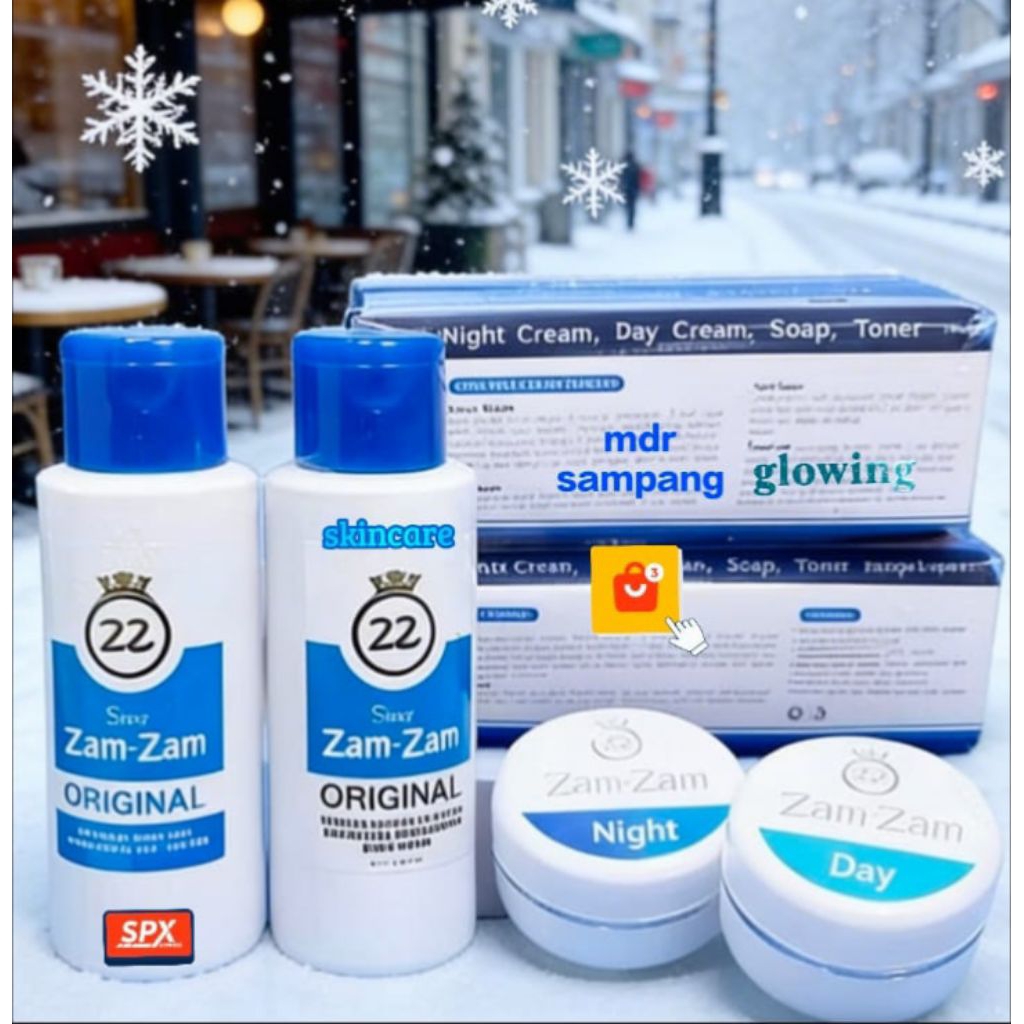 ljk skincare paket biru & pink 1 paket isi4pcs