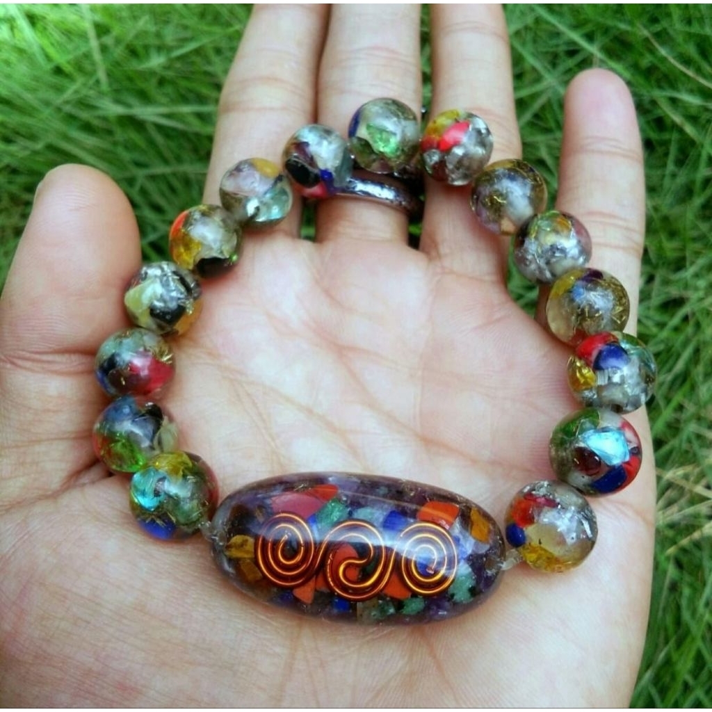 GELANG ORGONITE 7 CHAKRA