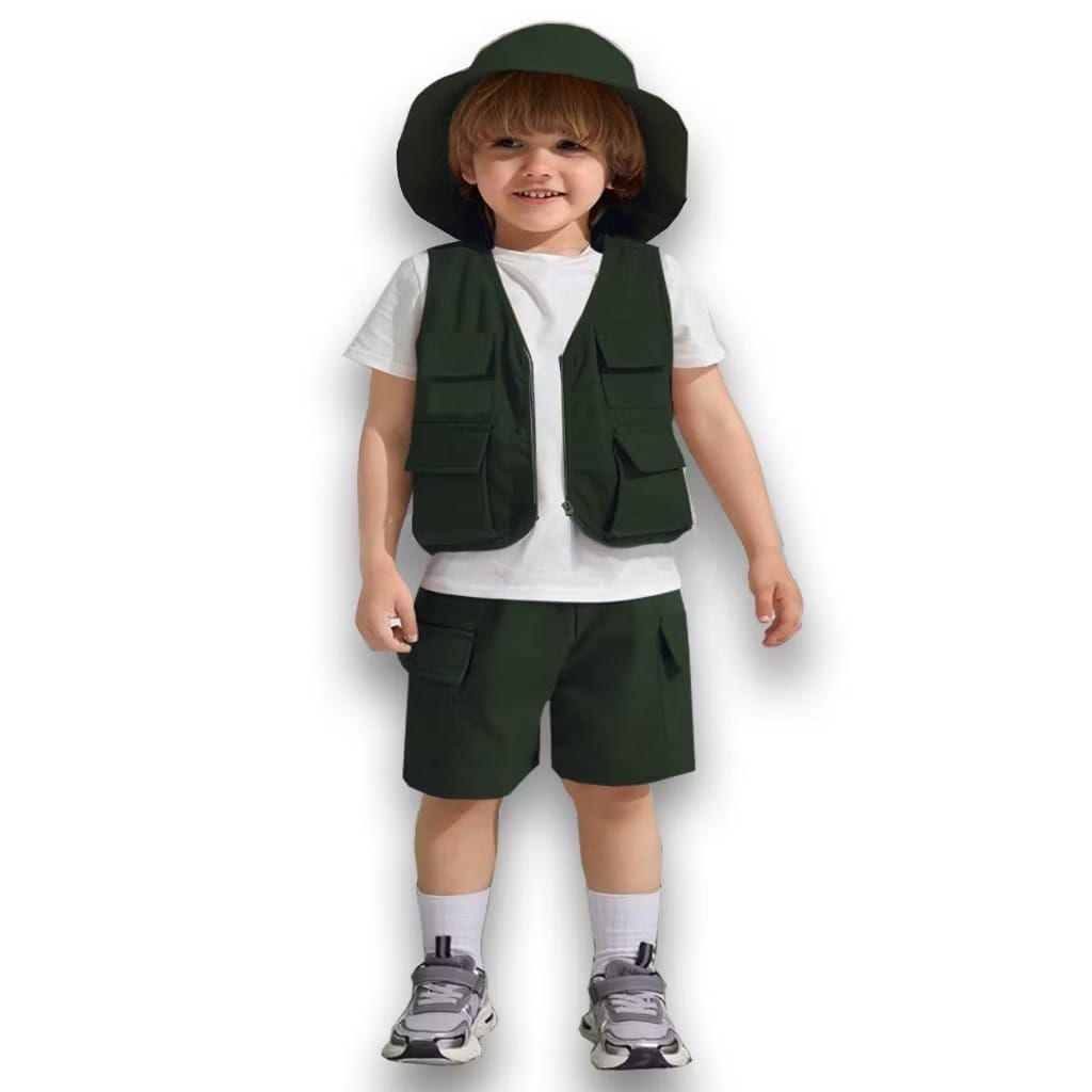 SETELAN BAJU ANAK SAFARI/SETELAN ZOO SAFARI/ PAKET BAJU SAFARI