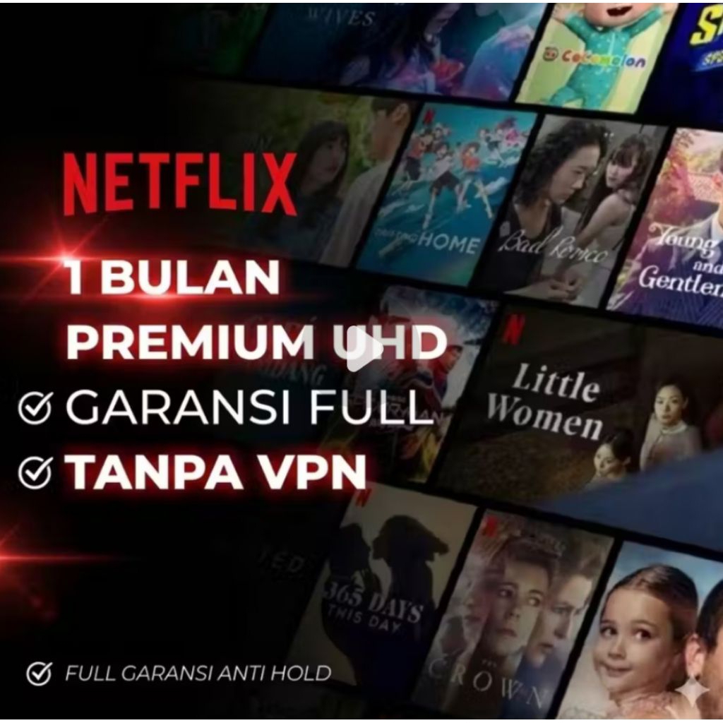 Netflix Premium 1 Bulan Murah - Garansi Aman & Legal