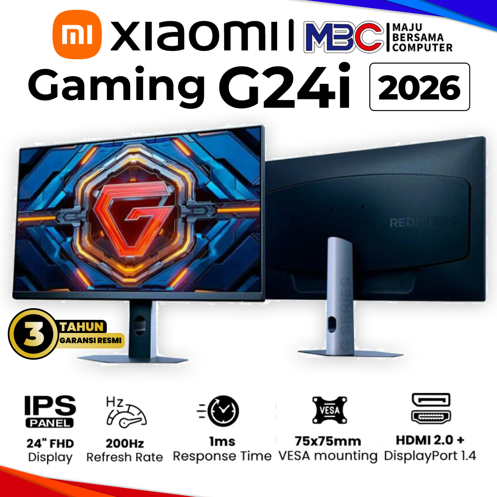 Xiaomi G24i 2026 Gaming Monitor 200Hz 1MS IPS - LED Monitor Mi 24 inch 24Inch 24" 24 " ' G 24i G 24 
