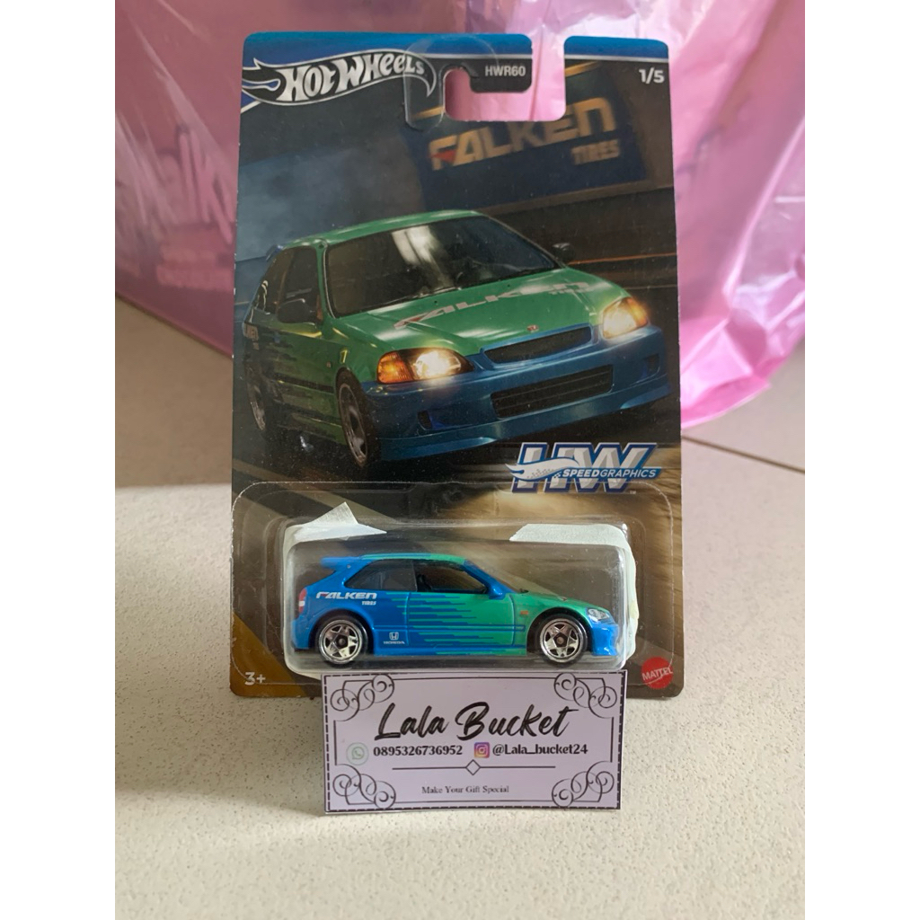 hotwheels honda civic ek9 falken