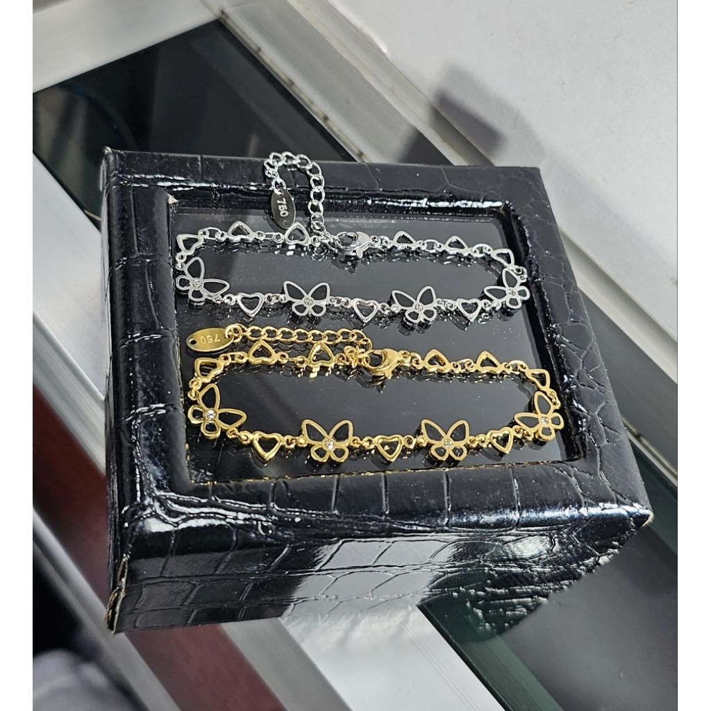 gelang titanium, gelang kupu hitam ,gelang dewasa