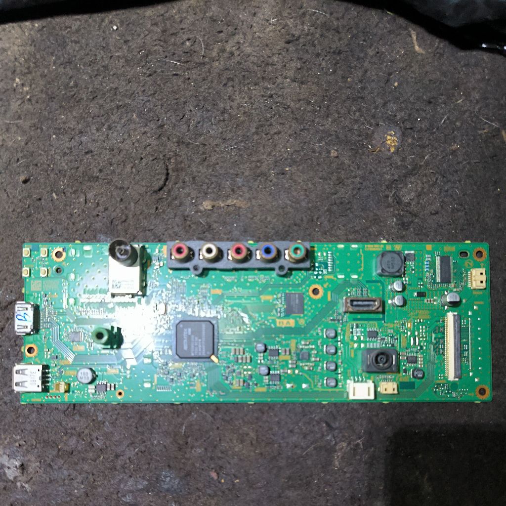 mainboard tv Sony KLV 32R302C original copotan layar rusak