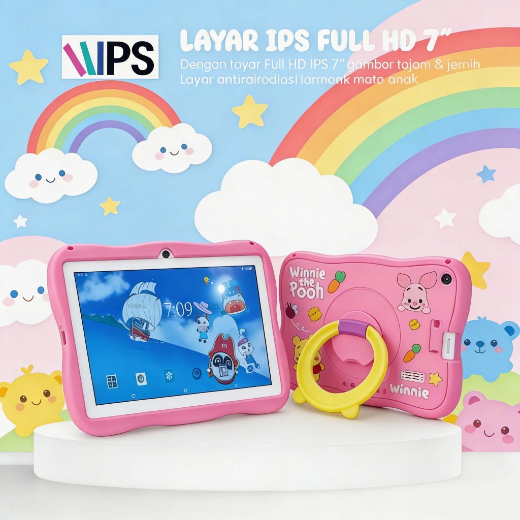 Tablet Belajar Anak COOLVO CO7-Pro Versi 6+128GB / Tablet PC Populer / Tablet PC Edukasi / Layar Def