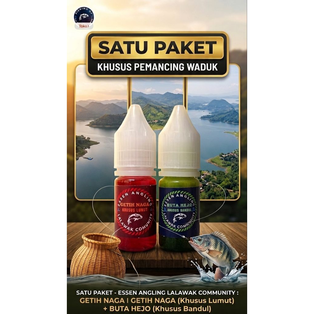 SATU PAKET ESSEN ANGLING BUTA HEJO DAN GETIH NAGA