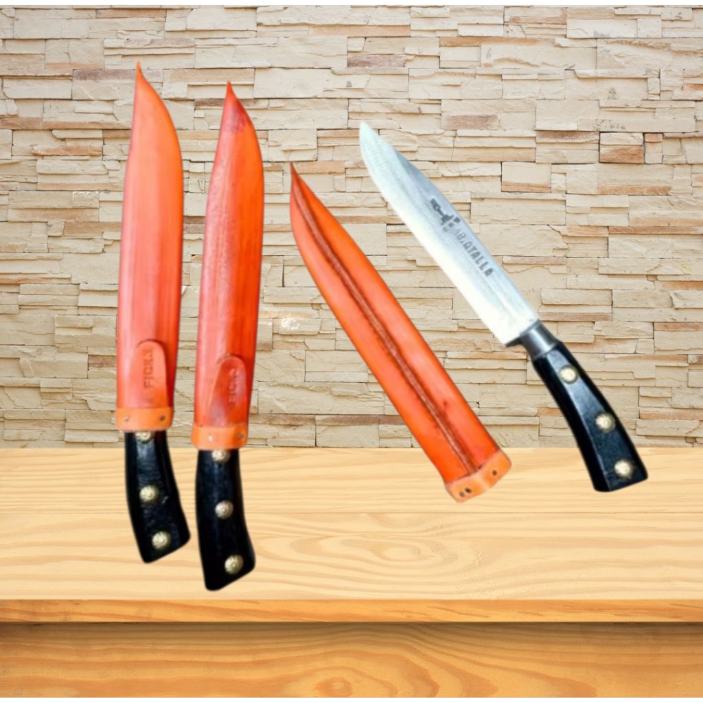 Pisau Cap Garpu + Sarung kulit Original