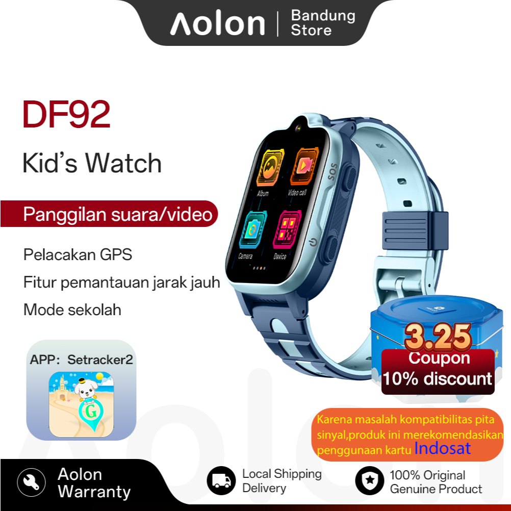 Aolon DF92 Kids Smartwatch GPS 4G SOS Call || Aolon DF92 GPS 4G Kids Watch SOS Video Call