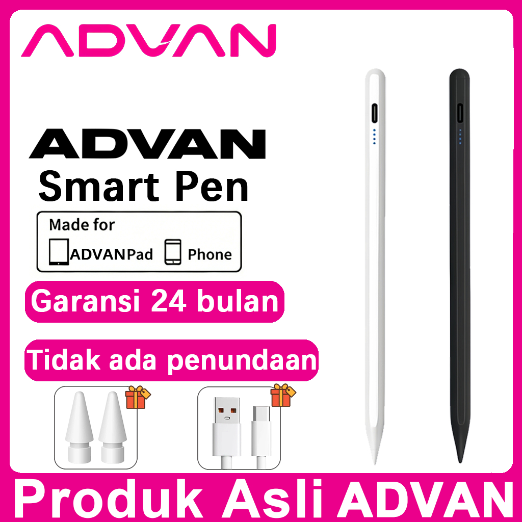 [100% ori] Advan Stylus Pen Universal Compatible for iPad Samsung Huawei IOS /Android Tablet Pencil 