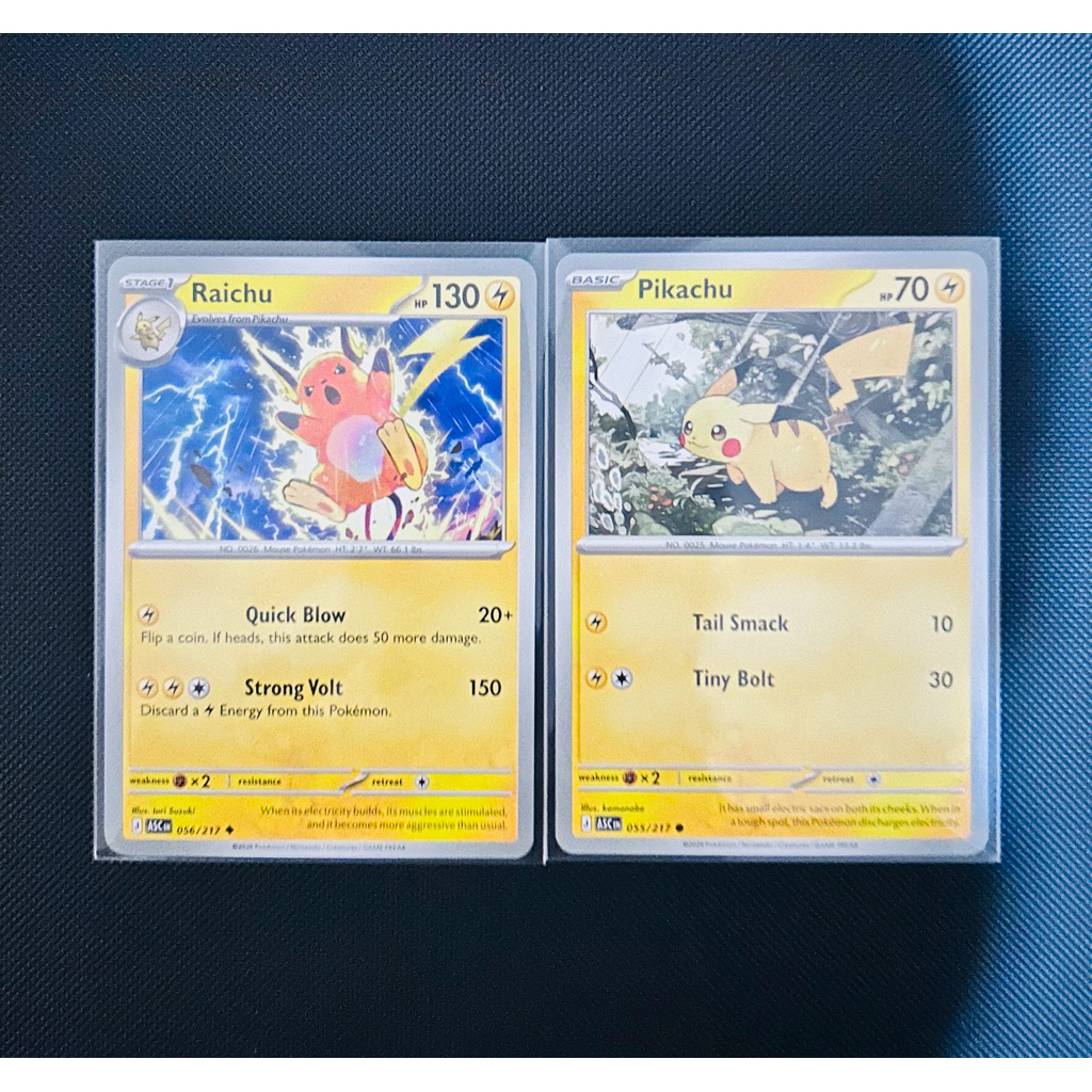 Kartu Pokemon TCG Eng (Pikachu & Raichu Ascended Heroes)