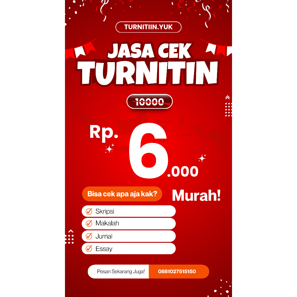 [PROMO] CEK TURNITIN PARAFRASE 25 JAM