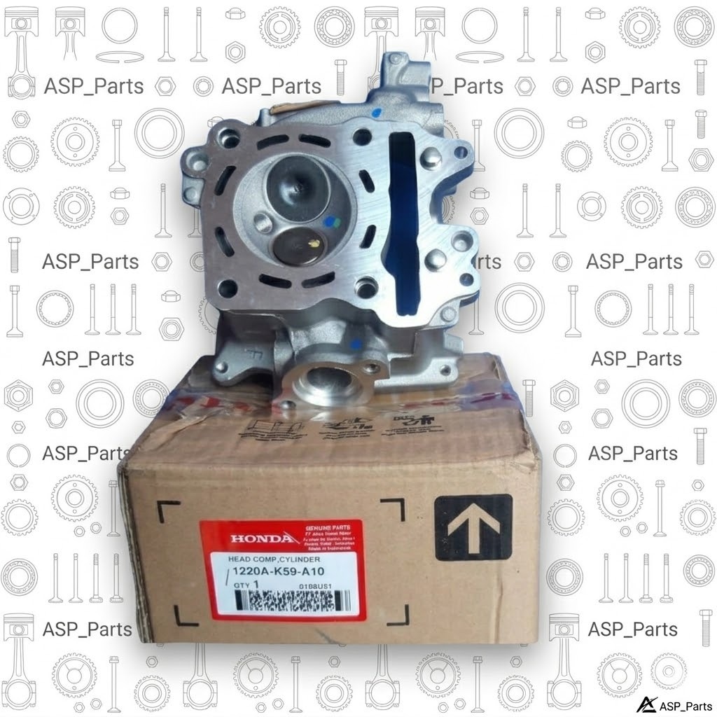 1220AK59A10 Head Comp Cylinder Kepala Silinder Hed Vario 150 1220A-K59-A10