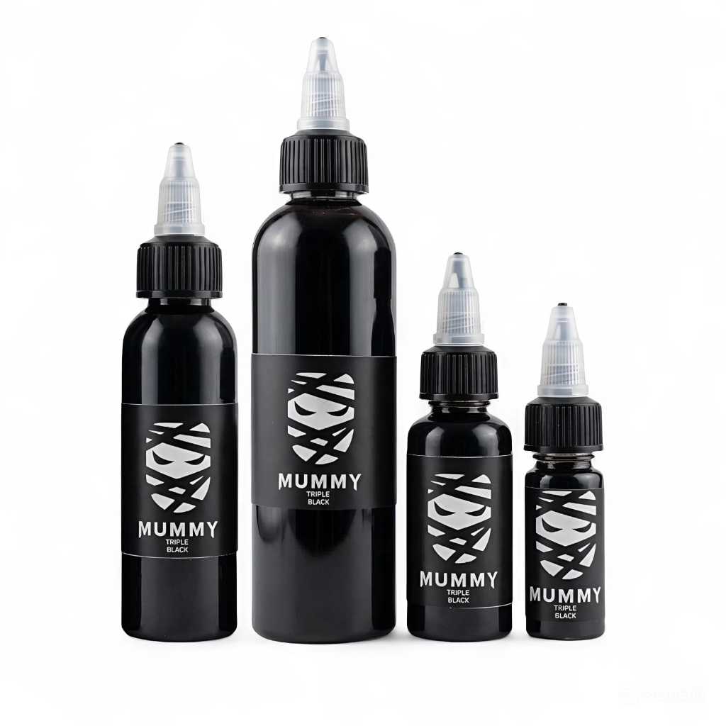 Tinta Tattoo MUMM 4oz 2oz 1oz 2oz 1/2oz Triple Black  Hitam Pekat Original | Bukan KW |  Tajam & Awe