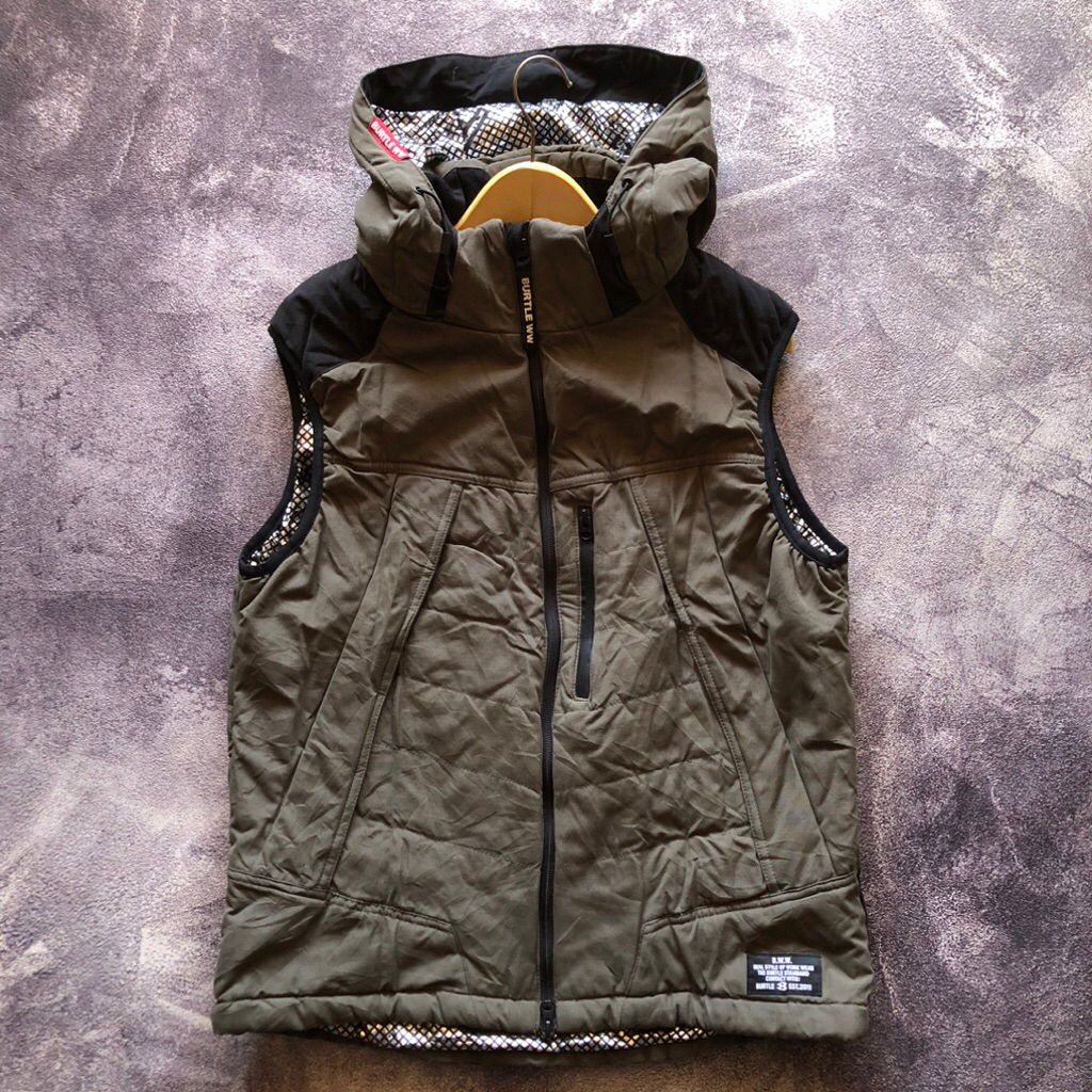 Thermo Vest BURTLE JPN Scnnd Size XL,Bahan Tebal Sangat Bagus,Teknologi Thermo Craft,Hiking Vest Out