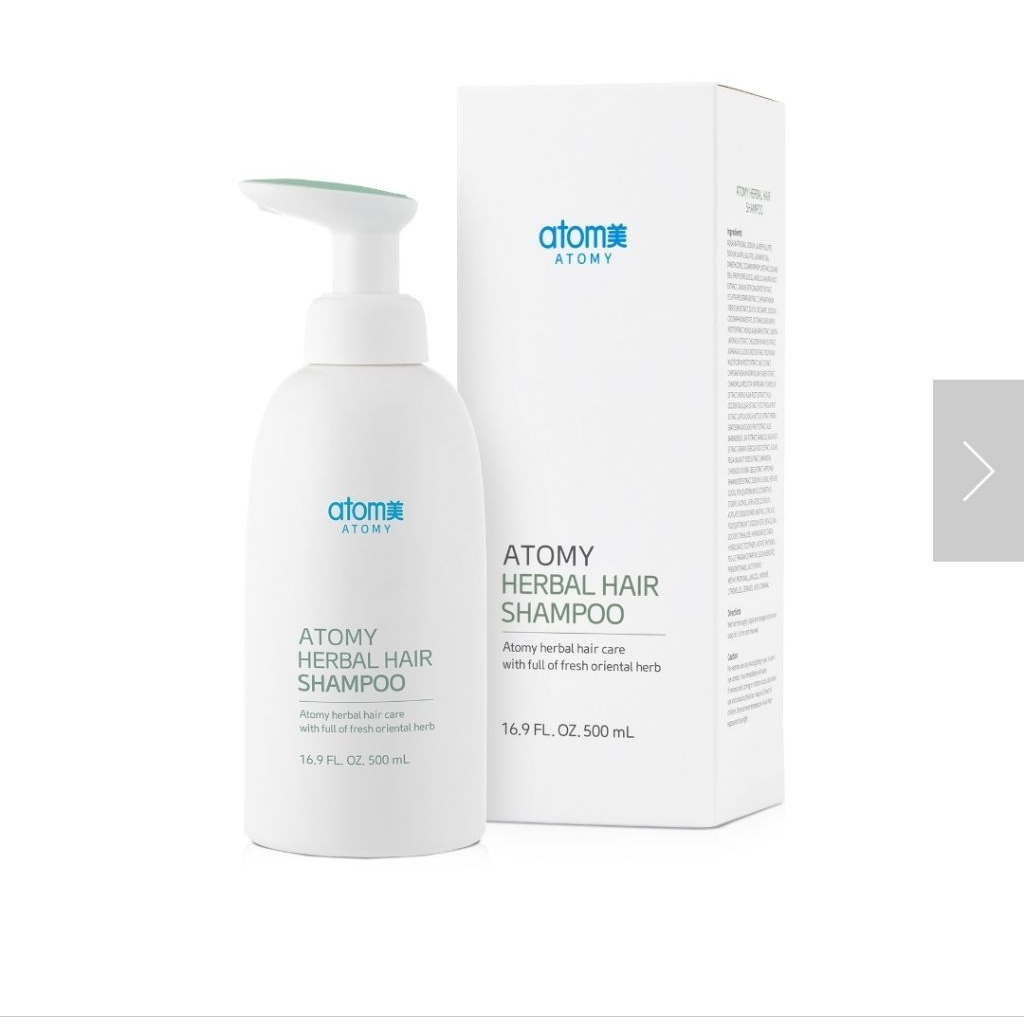 Atomy Shampoo Herbal Anti Rontok 500ml - Perawatan Rambut Alami, Melembapkan, Mencegah Kerontokan