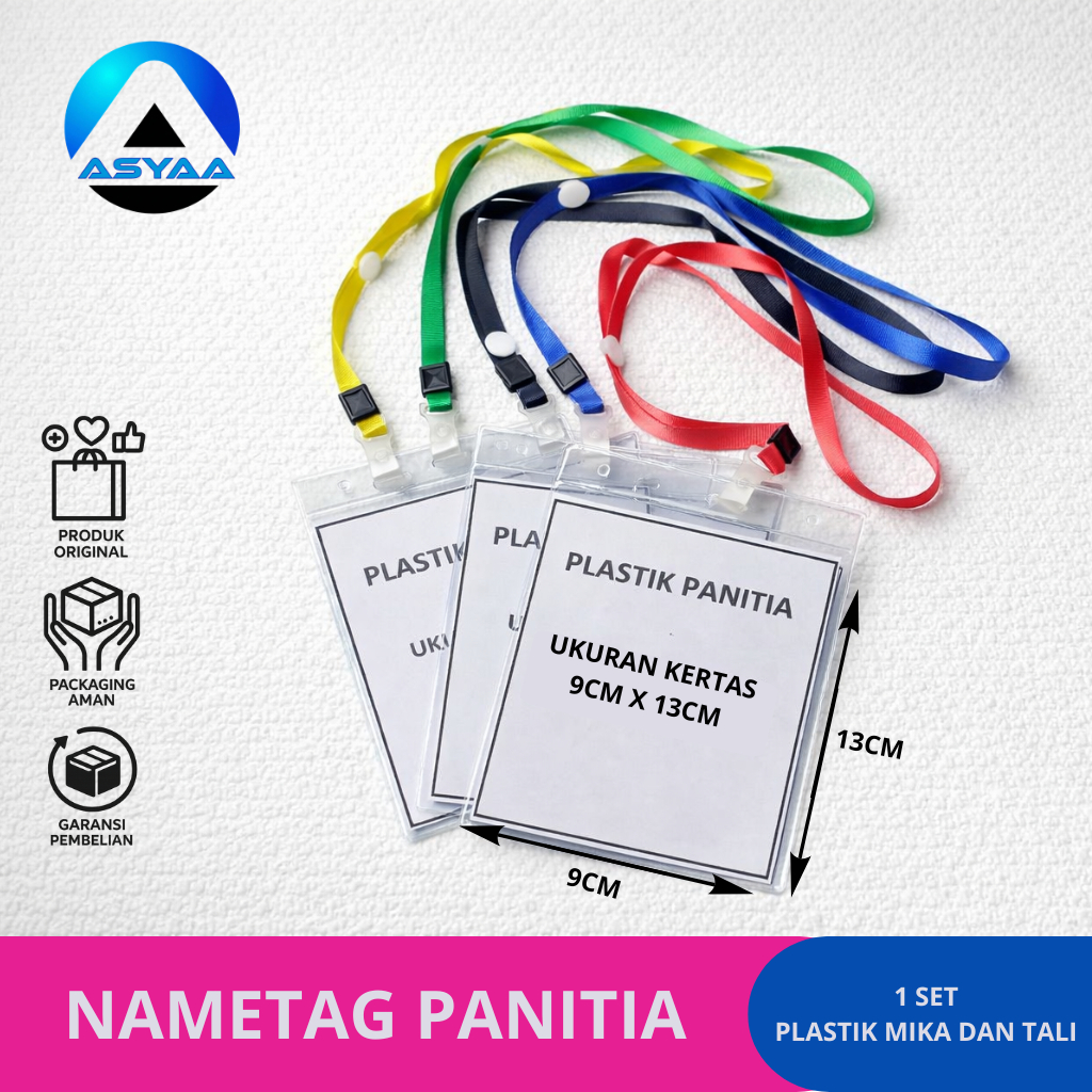 Set name tag panitia