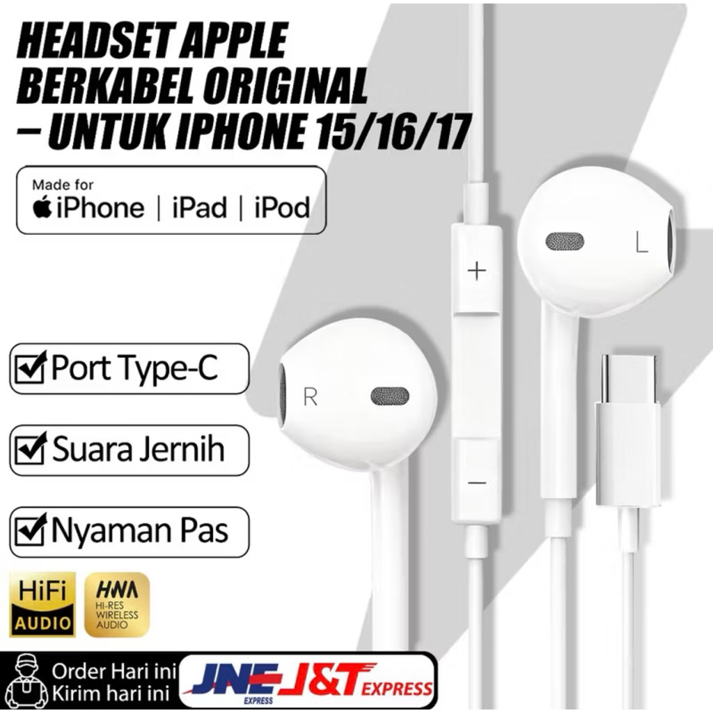 Earphone Type C - Headset Type C