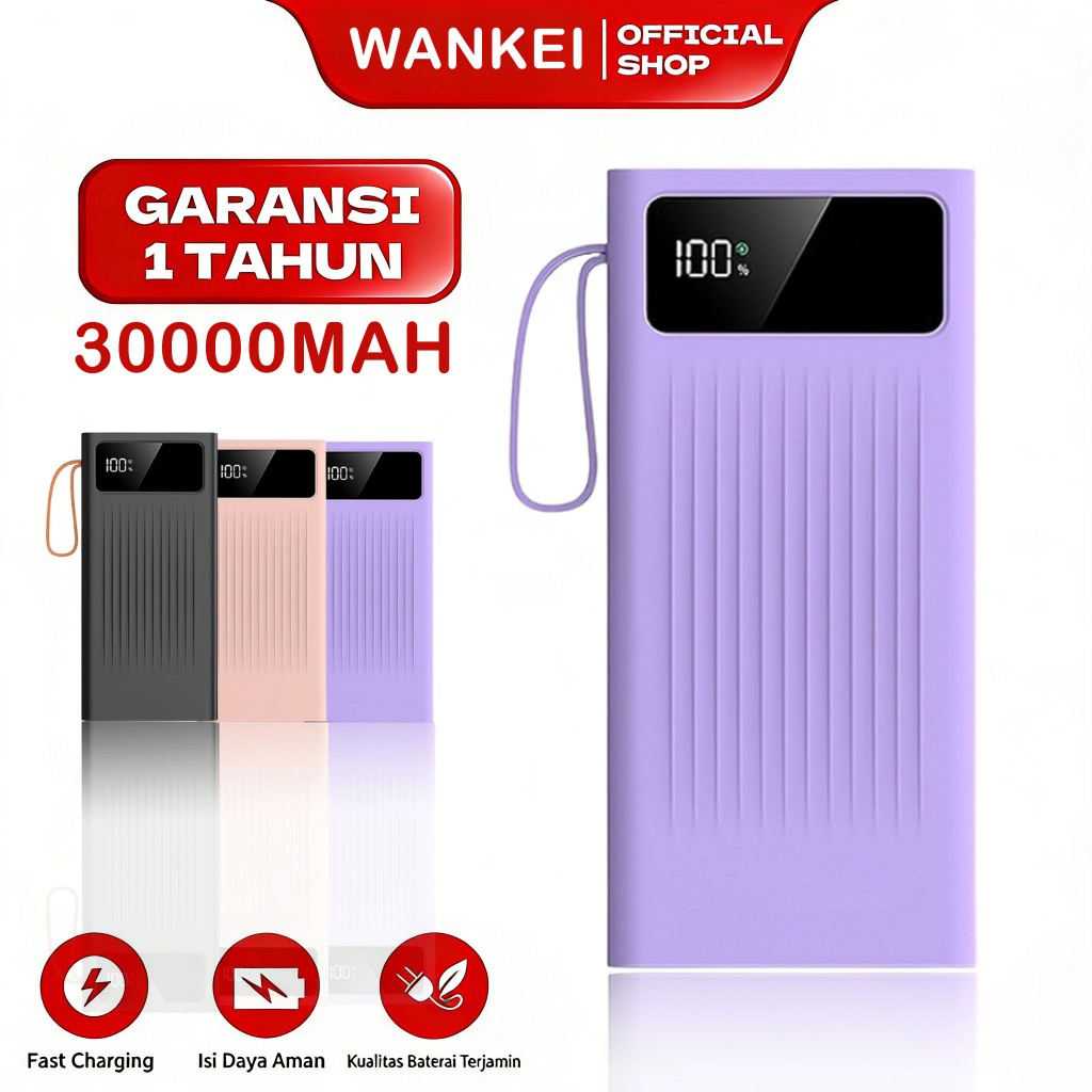 WANKEI LENTIVEN Powerbank 30000 MAH Mini Fast Charging 22.5w