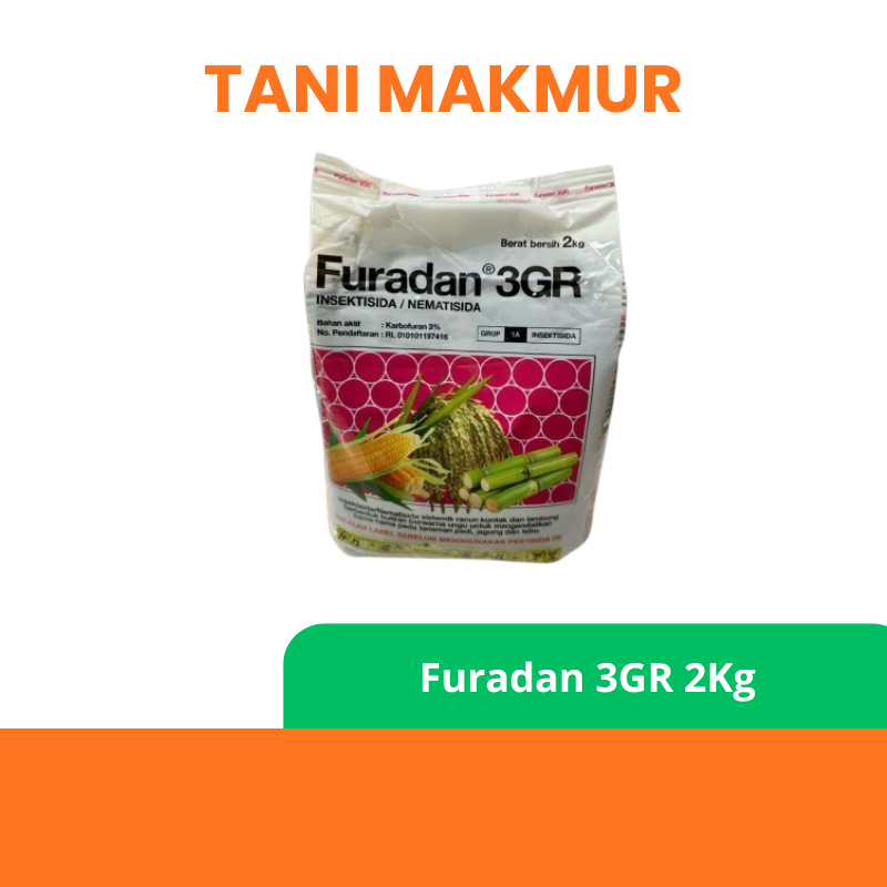 Furadan 2Kg Original Insektisida Furadan Untuk Tanaman Sayur Dan Bunga Hias Furadan 3Gr Pengendali H