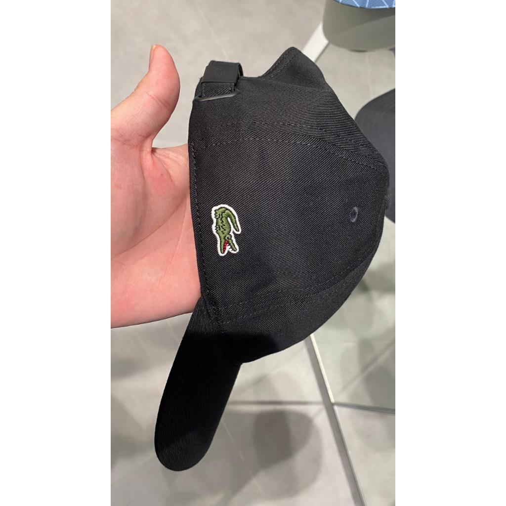 Lacoste - Cotton Twill Cap - Topi Lacoste Original Black Cotton