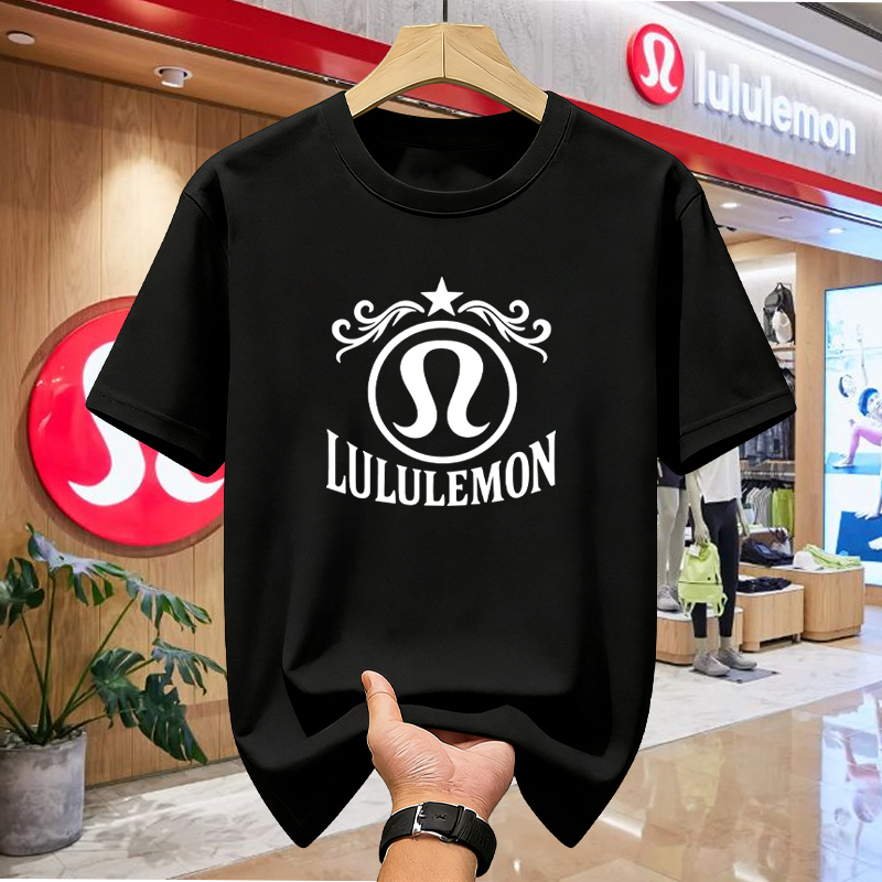 Kaos Unisex Katun  lululemon  Adem untuk Pria & Wanita