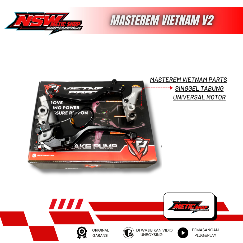 Master Rem Rcs 19 Vietnam Parts master rem kanan dan kiri single tabung handle kopling vario beat sc