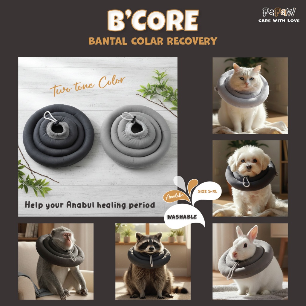 Collar Kucing Colar Anjing Corong Recovery Steril Kain Bantal Pelindung Leher Kepala Kolar Neck