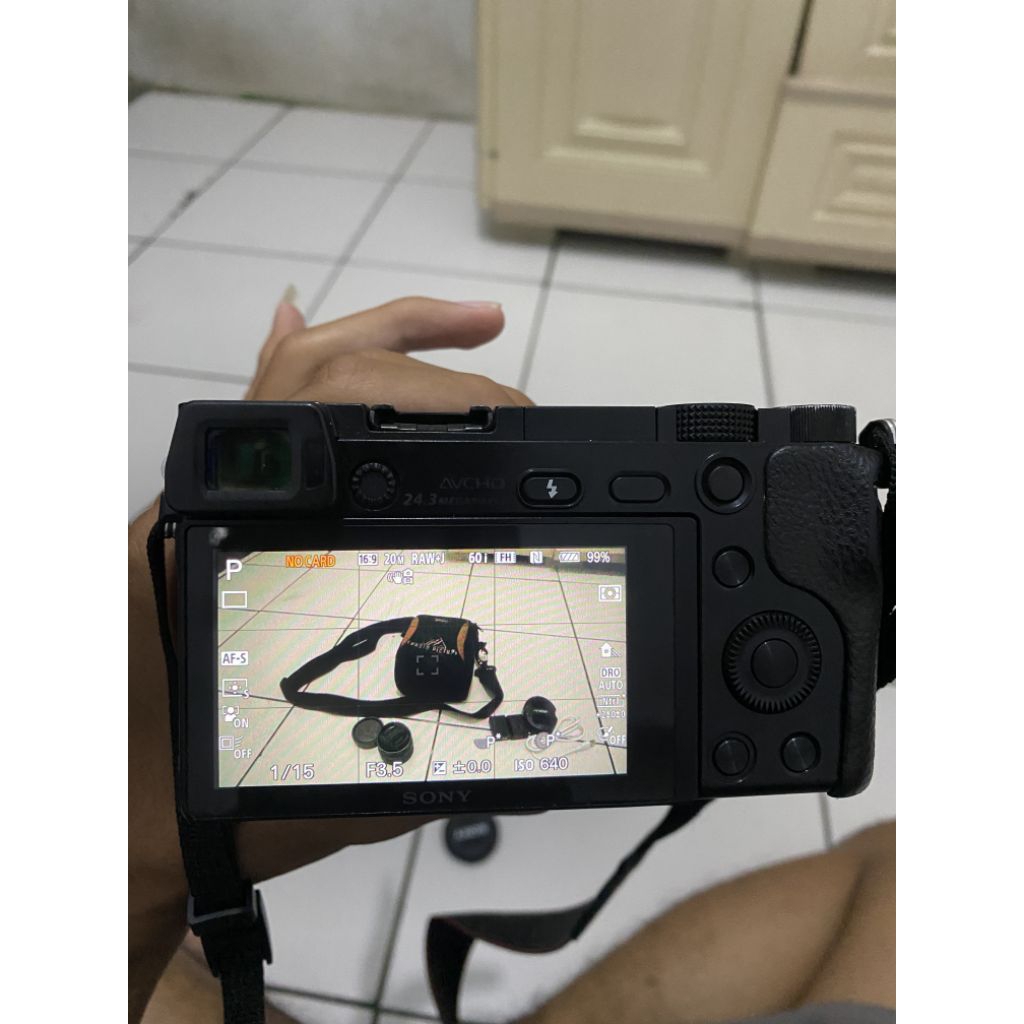 kamera sony a6000 lensa kit+fix meike 35 f1.7