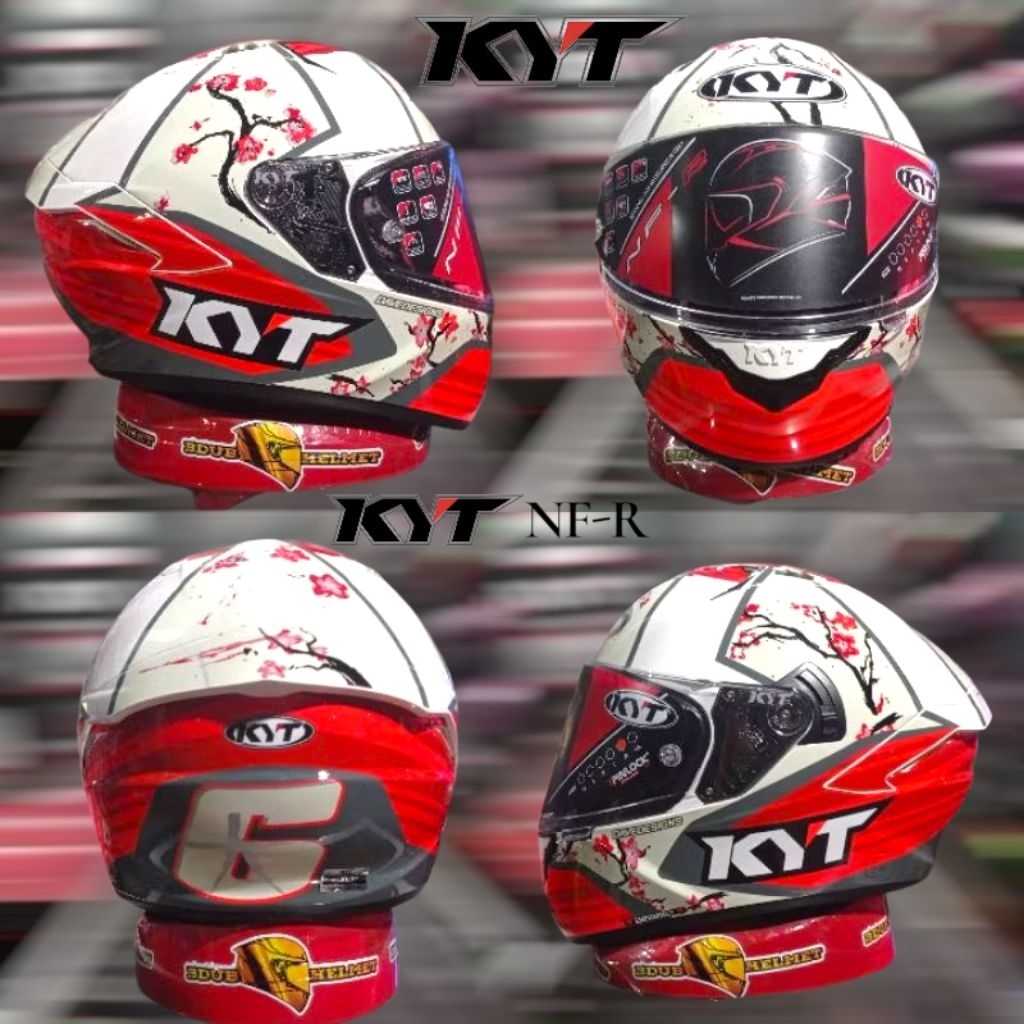 Helm full face KYT Nfr Xavir sakura Original KYT