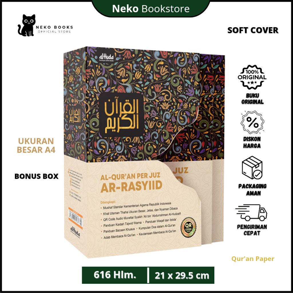 Al-Qur`an Per Juz Ar-Rasyiid Ukuran Besar A4