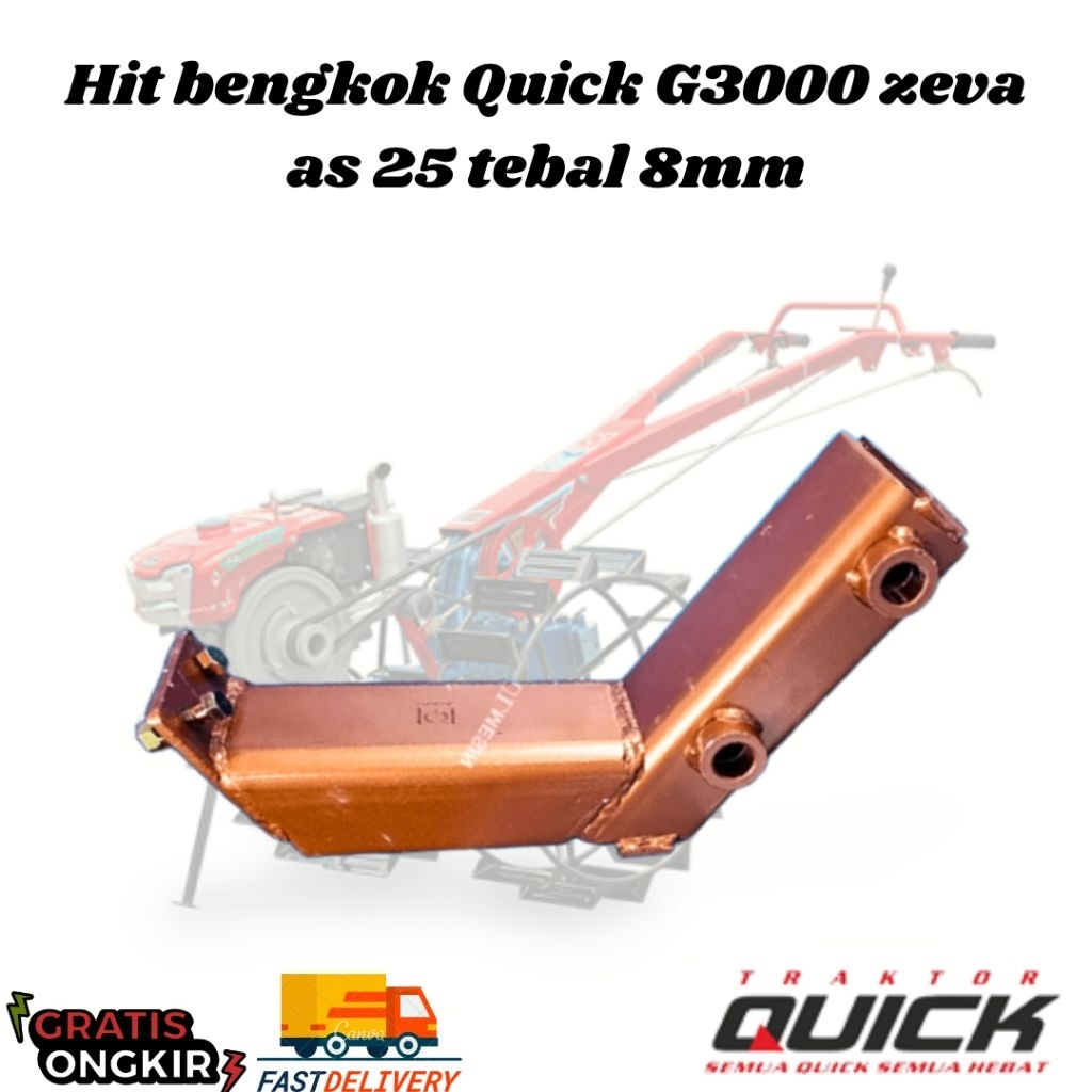 LENGKAP Hit bengkok Quick G1000 Boxer Quick G3000 traktor Yanmar yst As 19 , 22 , Dan 25 tebal 8mm h