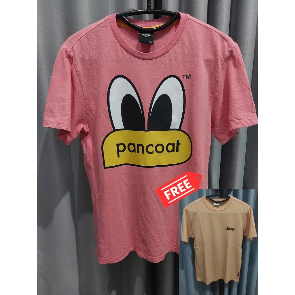 BUY 1 GET 1 PANCOAT TSHIRT XS PRELOVED FREE JEEP TSHIRT
