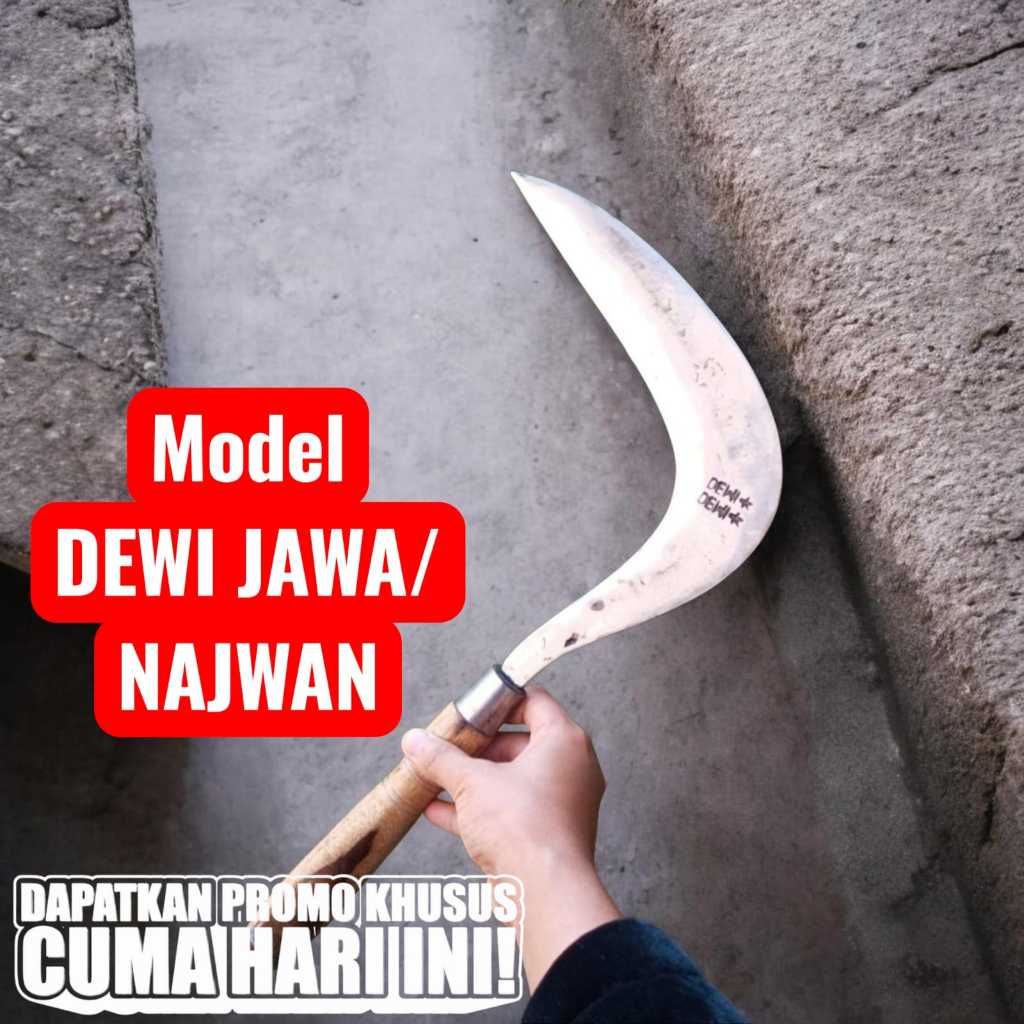 Arit Rumput Model Dewi Jawa Baja Original Super Tajam – Stok Terbatas, Order Yuk