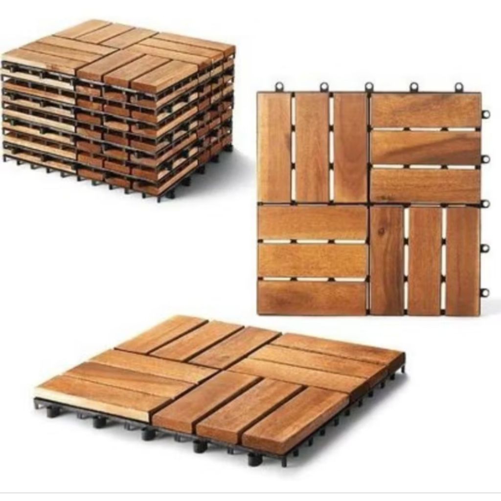 Decking lantai kayu outdoor
