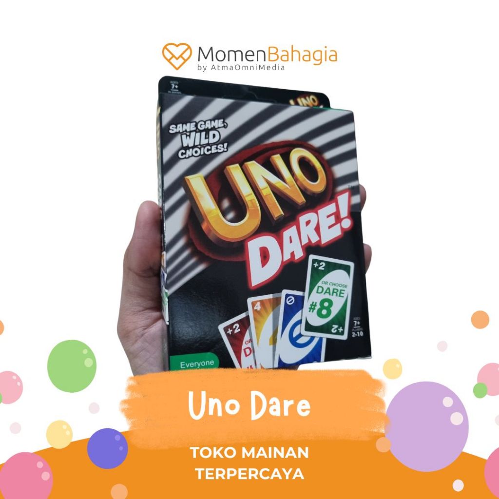 UNO DARE Card Game Kartu UNO Dare Seru Board Game Mainan Kartu Keluarga Anak Dewasa 2-10 Pemain Orig