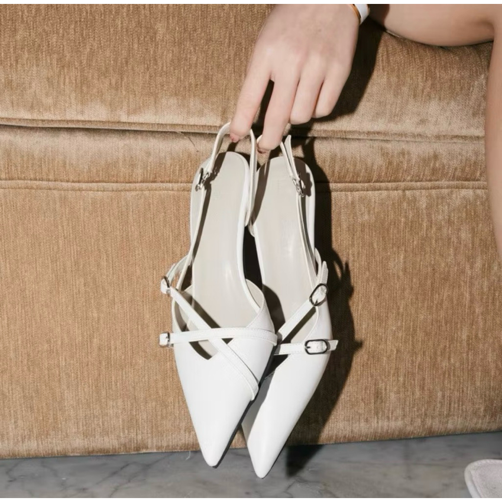 heels bien bali white size 38 preloved