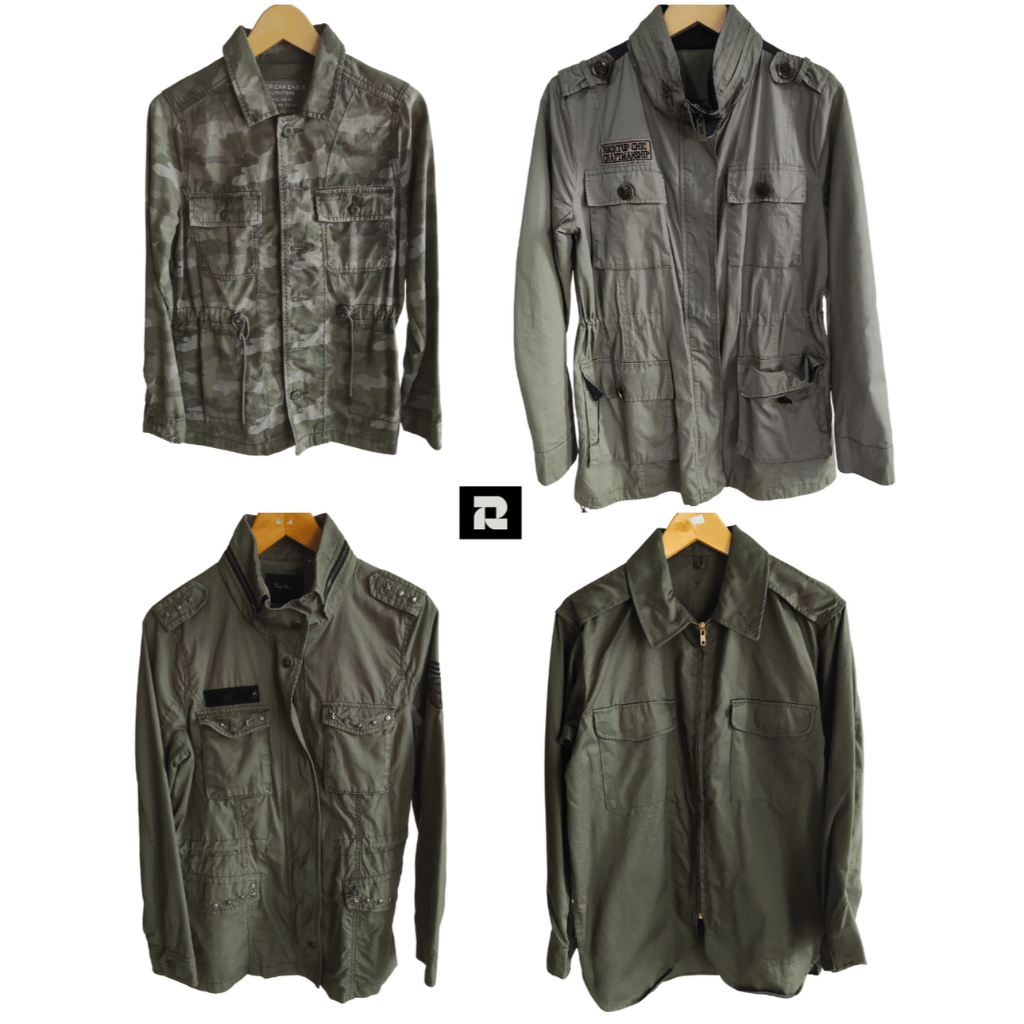 Jacket Casual Army Unisex Preloved