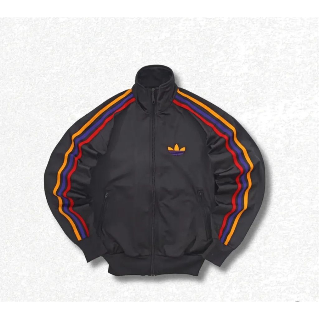 TRACKTOP ADIDAS FIREBIRD BLACK THREECOLOR (RARE)