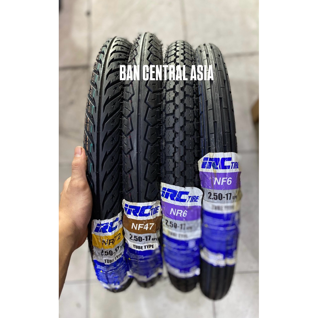 BAN LUAR IRC RING 17 250 17 PETAK TAHU BINTANG LURUS SUPRA NR6 NF6 NR72 NF47