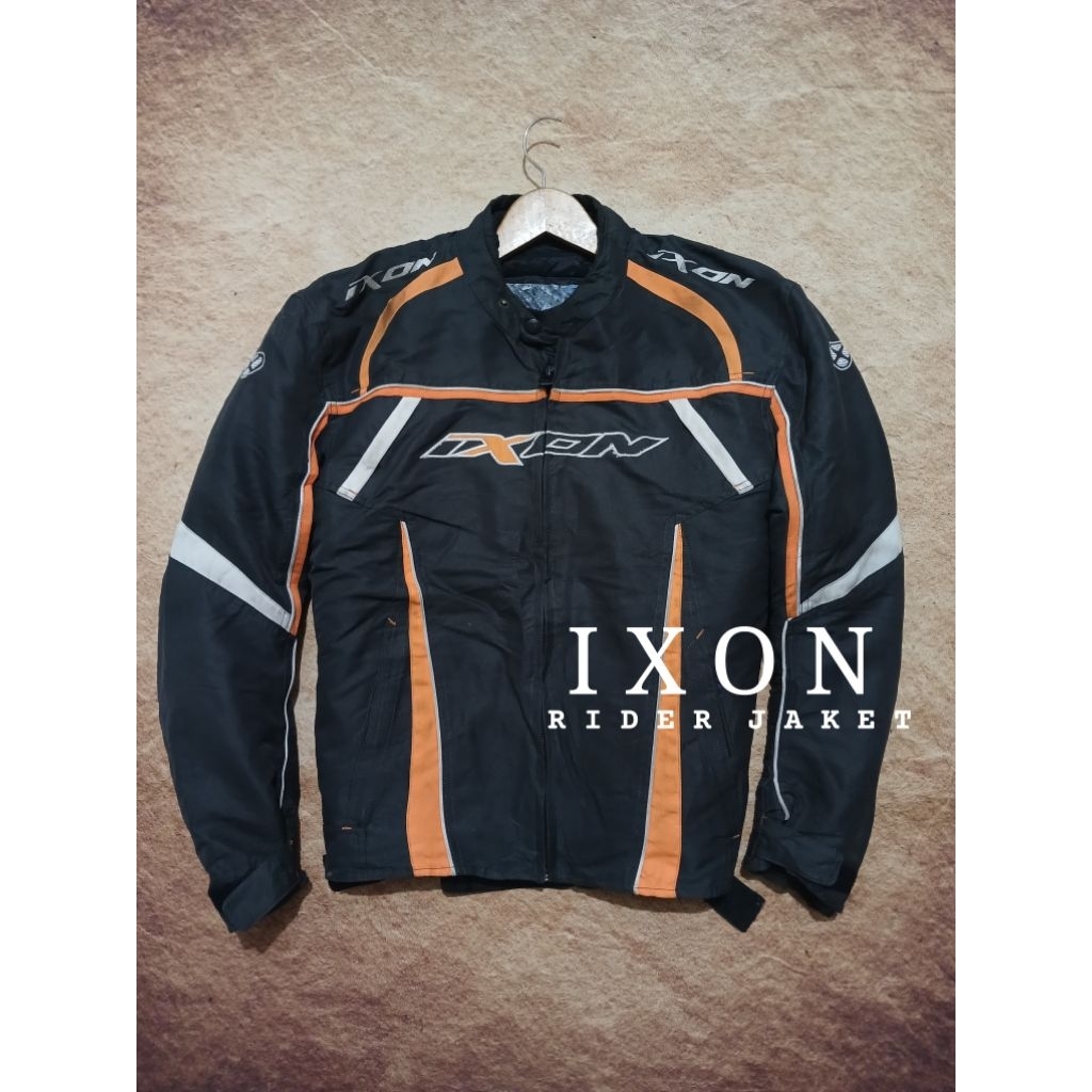 Jaket rider/biker keren IXION double inner bekas pakai