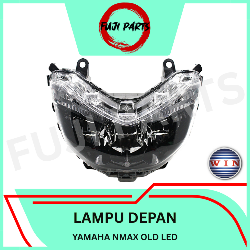 FUJI-PARTS/WIN-LAMPU-DEPAN/REFLEKTOR/HEADLAMP/HEADLIGHT/MOTOR/YAMAHA/NMAX-OLD/LAMA-LED/2016-2019/2DP