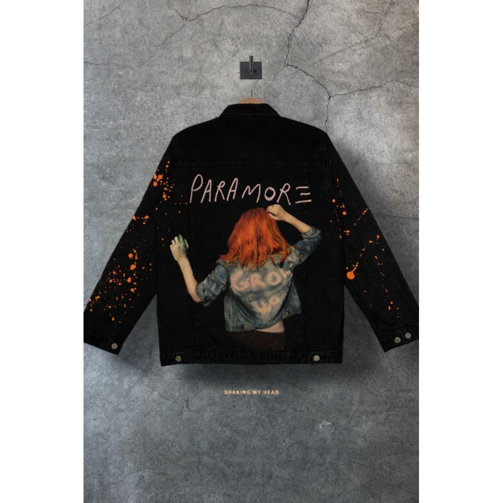 Jaket Denim Custom Paramore Vintage – Jacket Band Unisex Streetwear