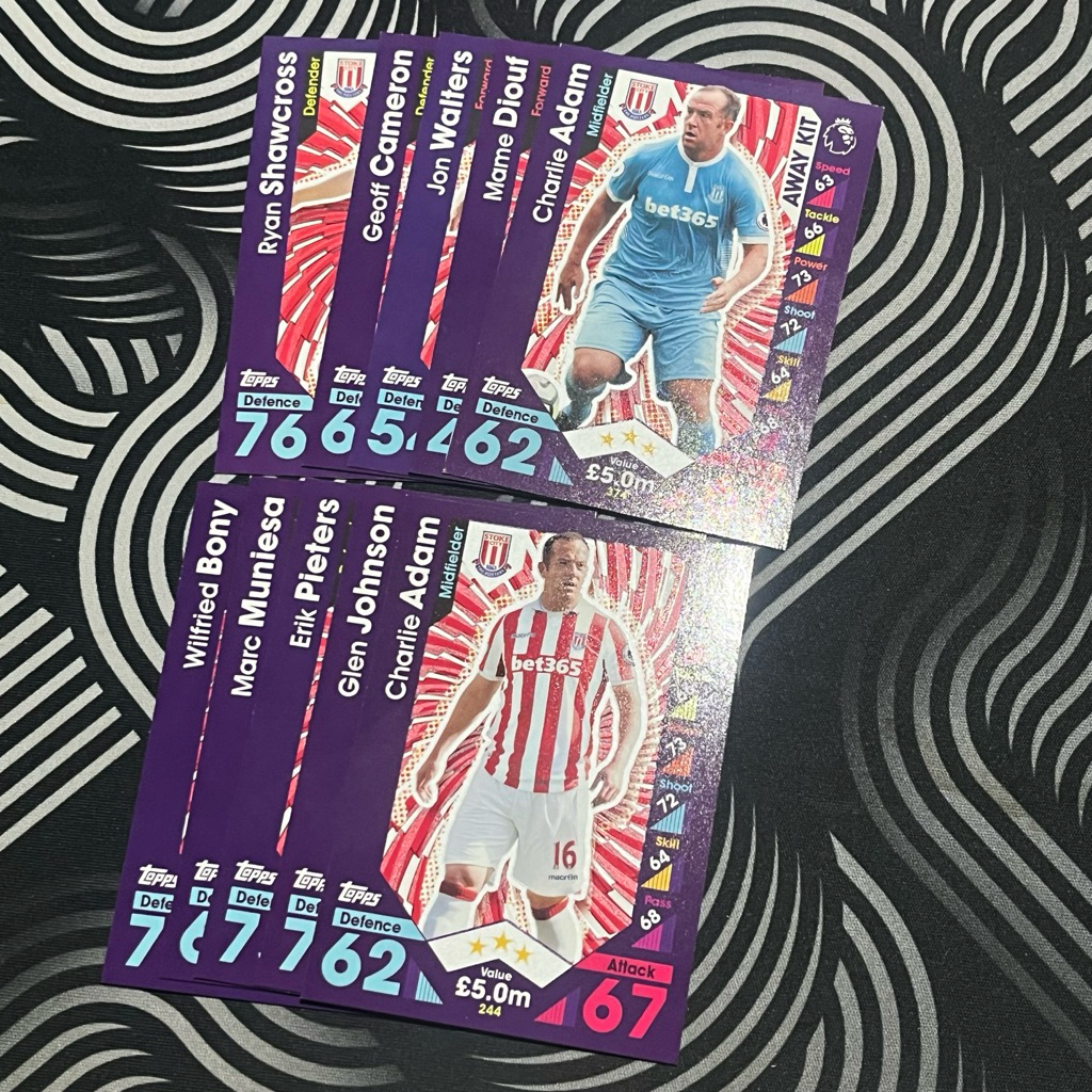 [LOT 10 PCS] Topps Match Attax 2016/17 Stoke City cards tcg