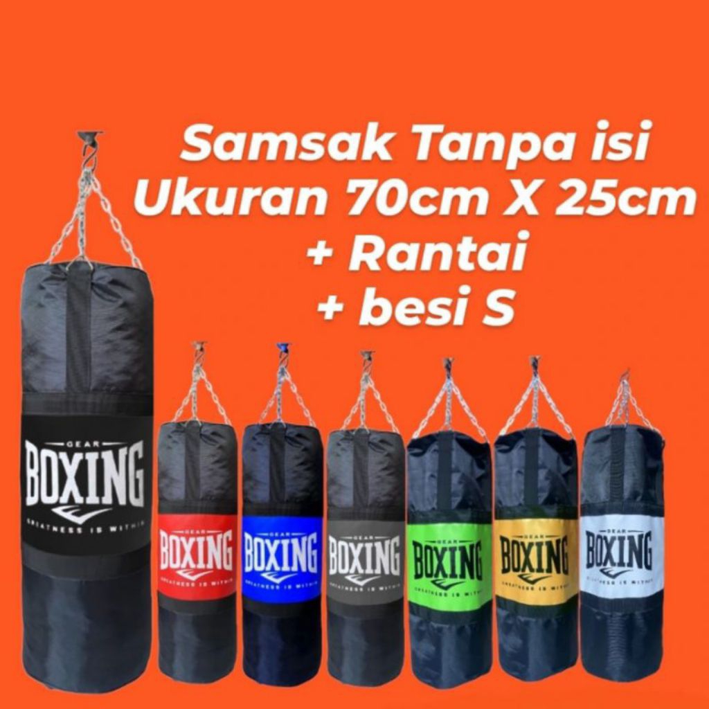 Samsak Beladiri Tanpa Isi Samsak Boxing 70 CM Samsak Tinju Gantung Samsak Bantalan Muaythai MMA
