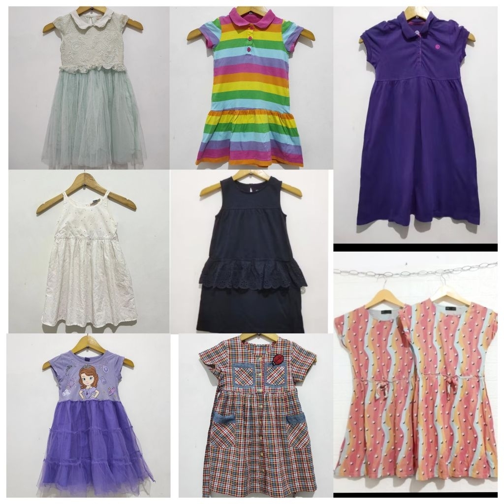 preloved dress anak remaja,dress tutu anak. dress cotton on anak