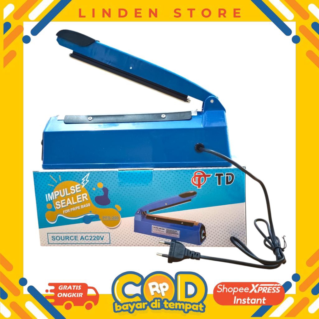 Alat press plastik snack/ Impulse Sealer Plastik TD