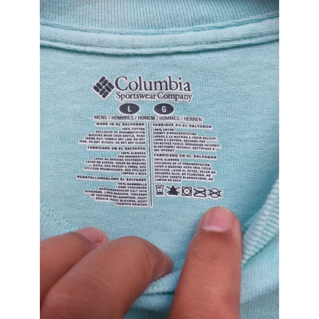 kaos columbia bekas second preloved