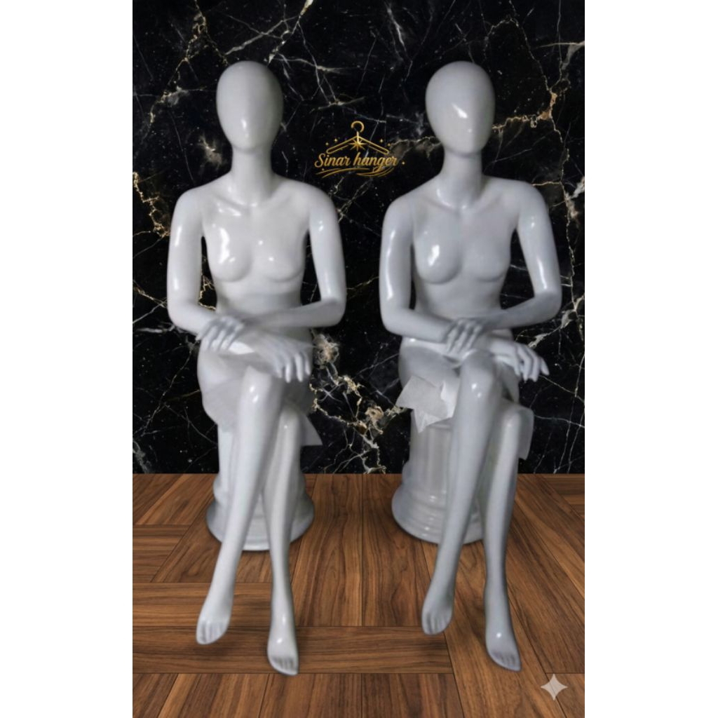 manekin full body cewek duduk / manekin baju