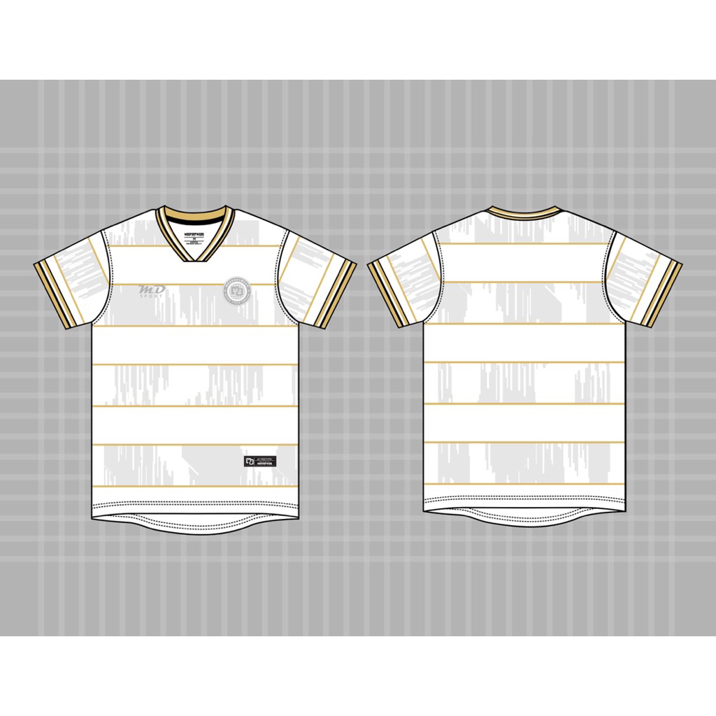 Jersey Putih Gold casual simpel/katalog V1